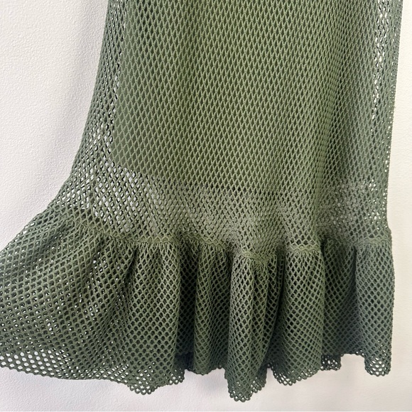 Pin-Up Stars Cruise Mesh Ruffle Hem Swim Coverup Dress - Picture 6 of 9